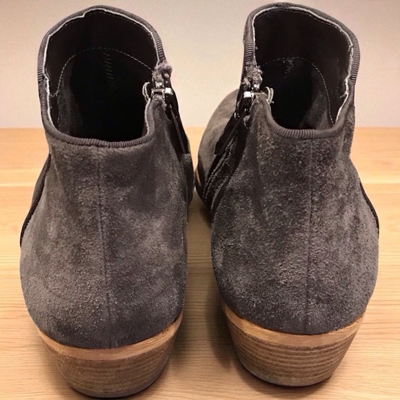 Sam Edelman Womens Mercer Ankle Boots Size 7.5M Brown Suede Heeled Side Zip - Picture 4 of 8